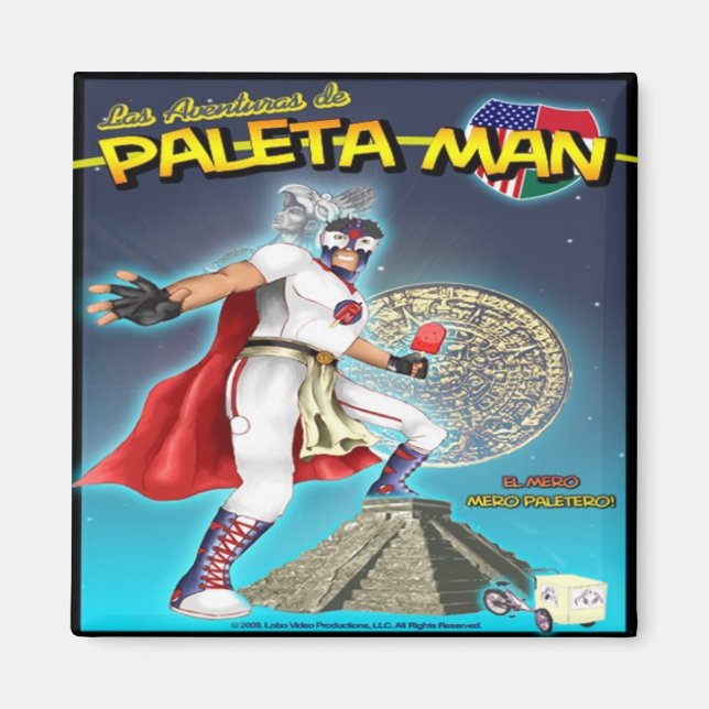 Íman Las Aventuras de Paleta Man Magnet (Frente)
