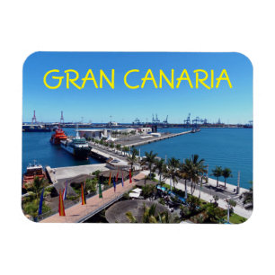 Íman Las Palmas de Gran Canaria harbour fridge magnet
