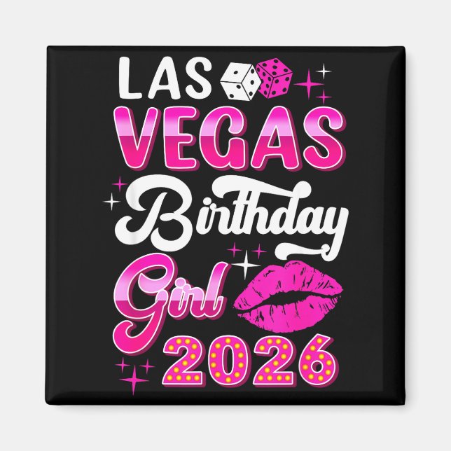 Íman Las Vegas Girls Trip 2026 Cruise Trip Matching Bir (Frente)