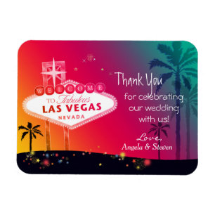 Íman Las Vegas glamoroso que Wedding o obrigado você