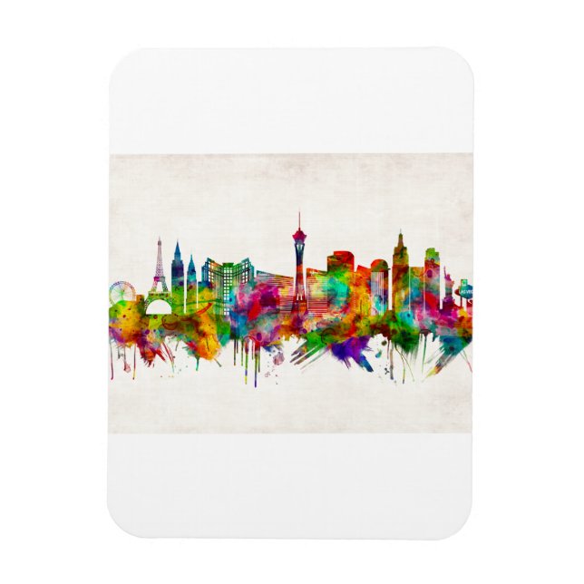 Íman Las Vegas Nevada Skyline (Vertical)