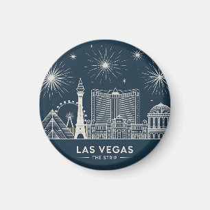 Íman Las Vegas Strip Nevada Viagem Souvenir Landmarks