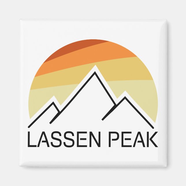 Íman Lassen Peak California Retro (Frente)