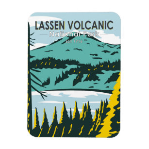 Íman Lassen Volcanic Park California Vintage