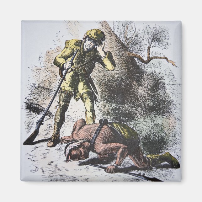 Íman "Last of the Mohicans", por James Fenimore Cooper  (Frente)