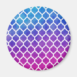 Íman Latite marroquina azul-roxa-rosa
