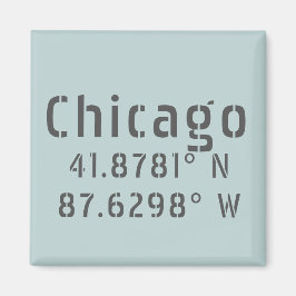 Íman Latitude e Longitude de Chicago