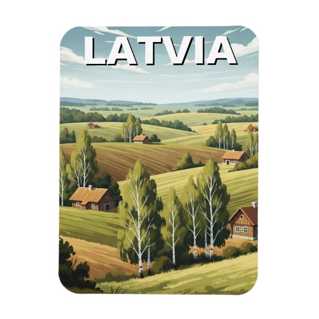 Íman Latvia Countryside Travel (Vertical)