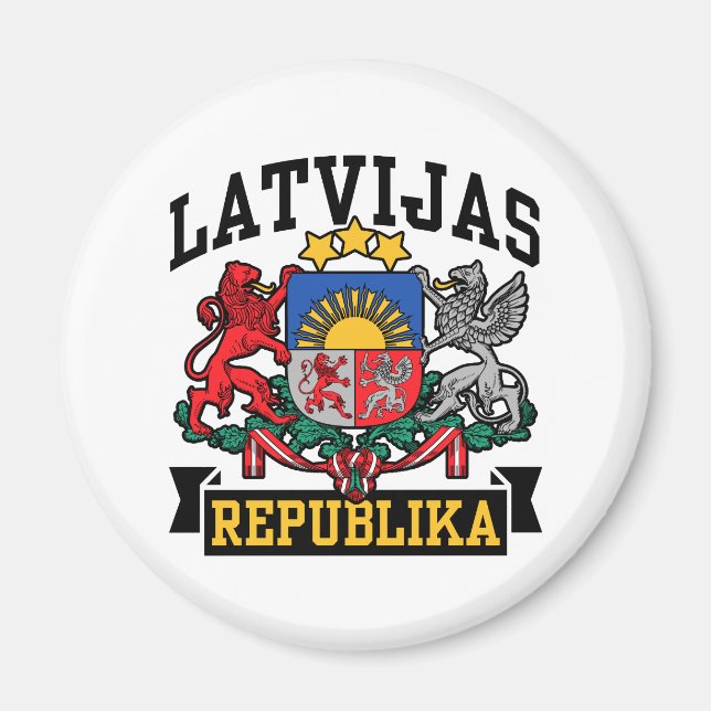 Íman Latvijas República (Frente)