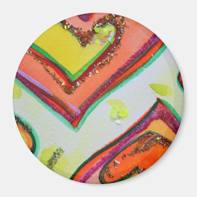 Íman Laugh Hearts Magnet (Frente)