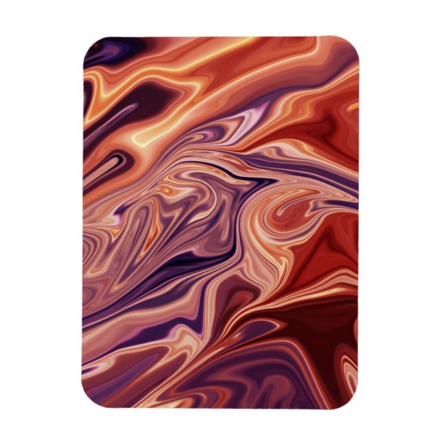 Íman Lava abstrato art (Vertical)
