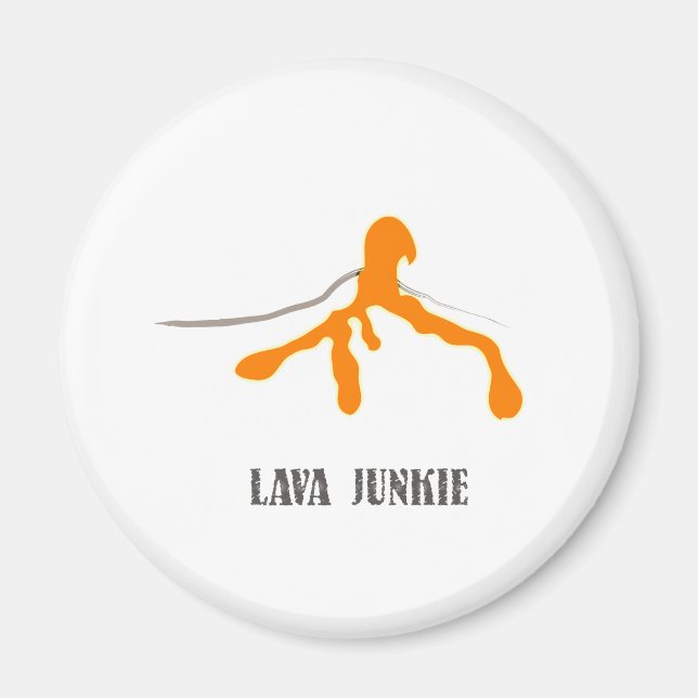Íman Lava Junkie (General) Magnet (Frente)
