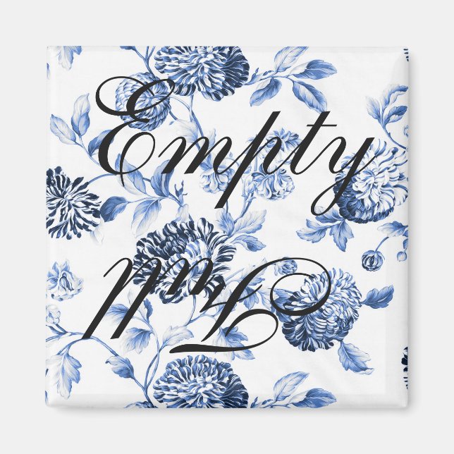 Íman Lava-louça azul de Cheio vazia (Frente)