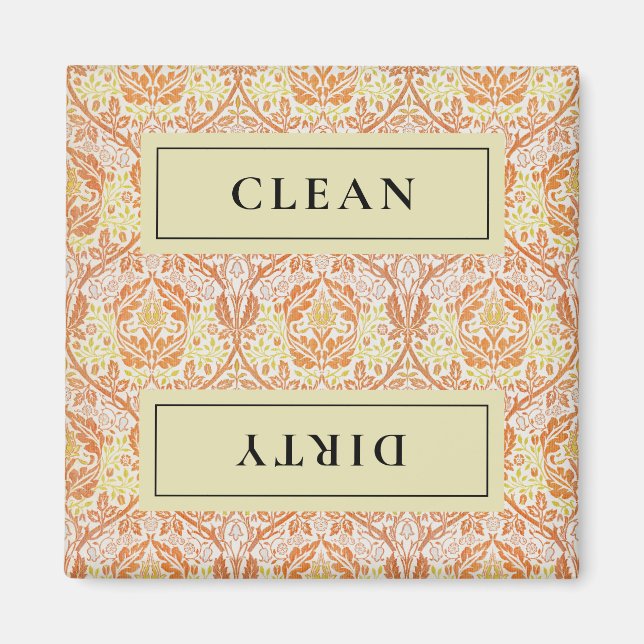 Íman Lava-louça fluorescente de cor laranja (Frente)