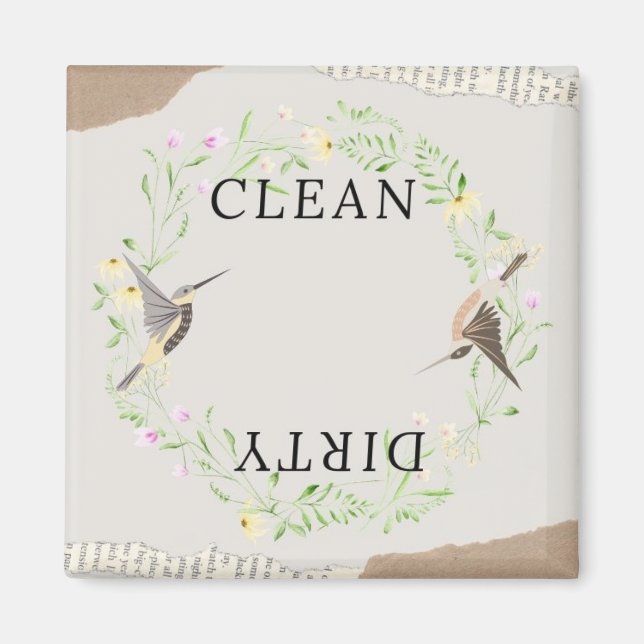 Íman Lava-louça limpa/suja (Frente)