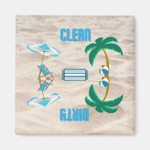 Lava-louça limpa/suja