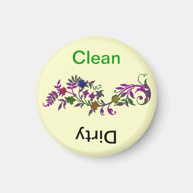 Íman Lava-louça limpa/suja nº 2 (Frente)