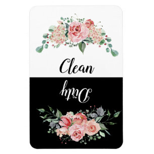 Íman Lavador de louças rosa, sem crueldade/sujo
