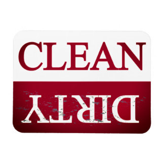 Íman Lavadora de louça magenta limpa