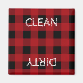 Íman Lavadora de louça vermelha e preta de cabine russa