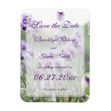 Lavanda Bohemian Wedding Save The Date Magnets