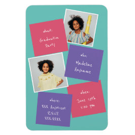 Íman Lavanda de Convite para Graduação de Fotos Whimsic