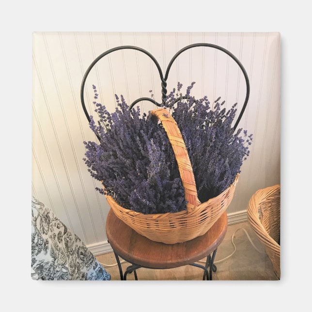 Íman Lavanda em uma cesta (Frente)