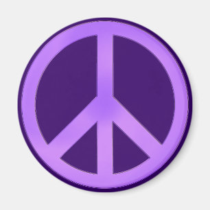 Íman Lavanda no Símbolo da Paz Roxo Escuro