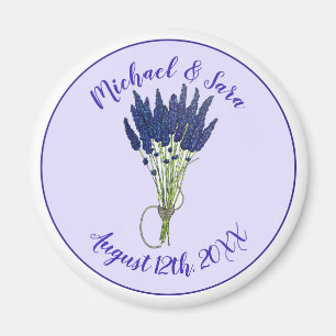 Íman Lavandula Lavanda Floral Púrpura Favor do Casament