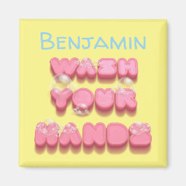 Íman Lave o lembrete de higiene das mãos