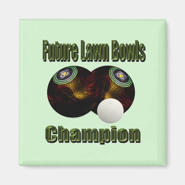 Íman Lawn Bowls Future Champion, (Frente)