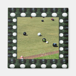 Íman Lawn Bowls Traga-O, Frame Magnet