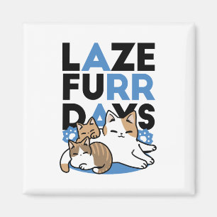 Íman Lazer - Design de Gatos Preguiçosos