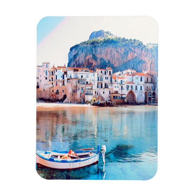 Íman ldp CEFALU - Sicília - praia - panorama (Vertical)