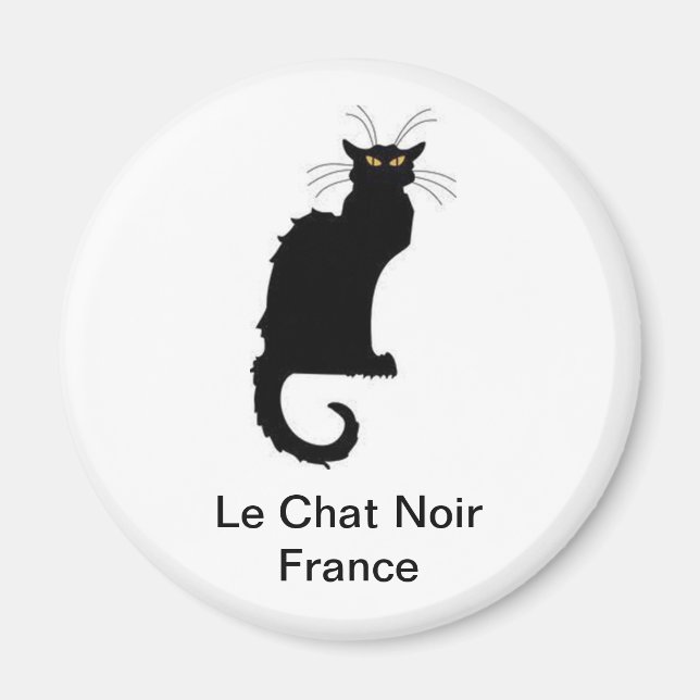 Íman Le Chat Noir France Magnet (Frente)