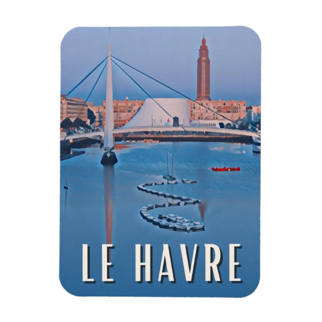 Íman Le Havre Photo Vintage (Vertical)