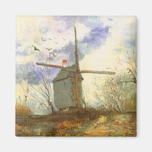 Íman Le Moulin Galette por Vincent van Gogh, moinhos de