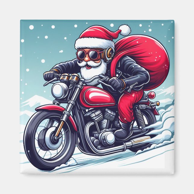 Íman Le nouveau bolide du Père Noël - Noël humour (Frente)