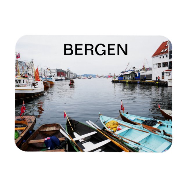 Íman Le port de Bergen en Norvège (Horizontal)