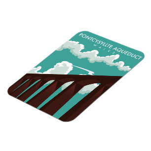 Íman Leaderfoot Viaduct Scotland poster de viagens Magn