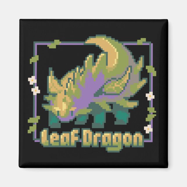 Íman Leaf Dragon, pixel art (Frente)