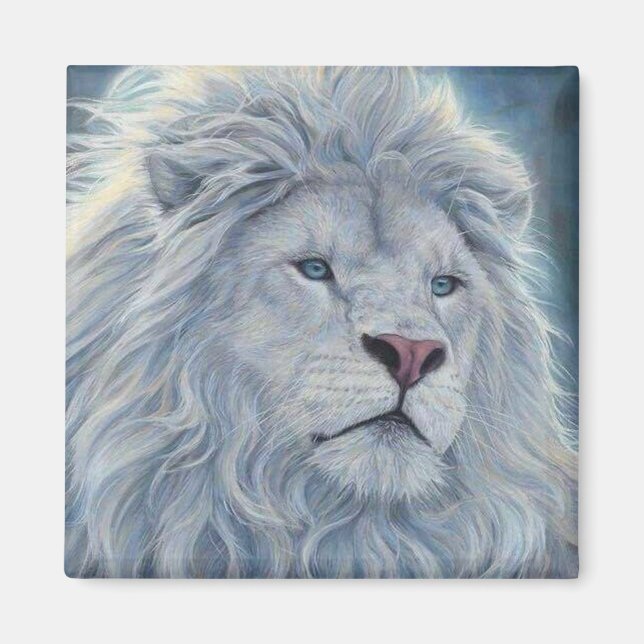 Íman Leão branco (Frente)
