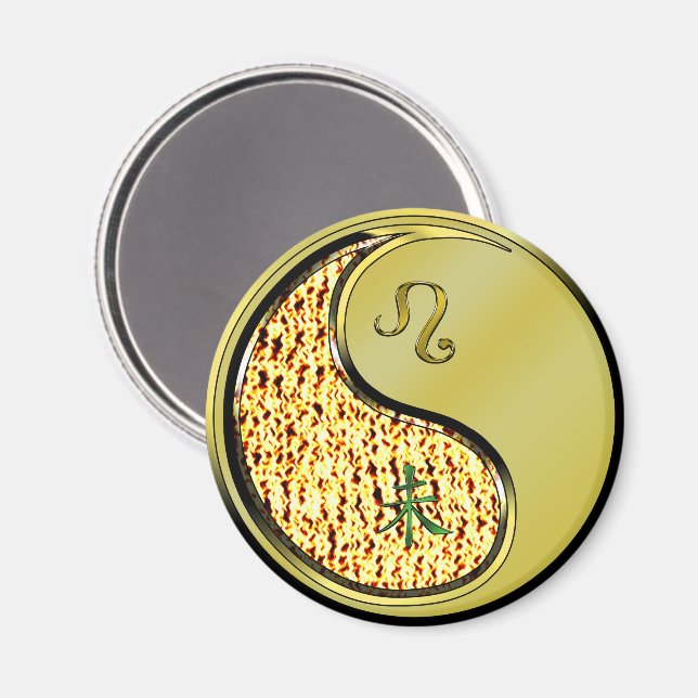 Íman Leão & Cabra de Metal (Front/Back)