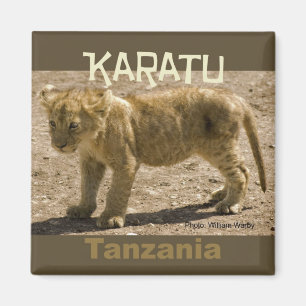 Íman Leão Cub da imã de geladeira de Karatu Tanzânia
