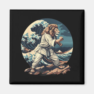Íman Leão de Kickboxing Ondas de Taekwondo Jiu-Jitsu Mm