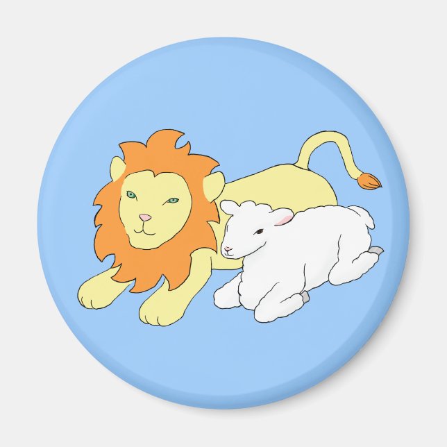 Íman Leão e Lamb (Frente)