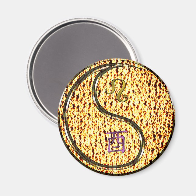 Íman Leão & Galo de Fogo (Front/Back)