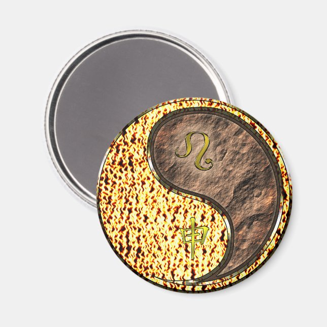 Íman Leão & Macaco da Terra (Front/Back)