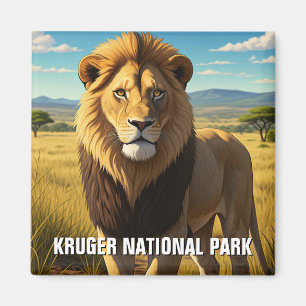 Íman Leão no Parque Nacional de Kruger na África do Sul