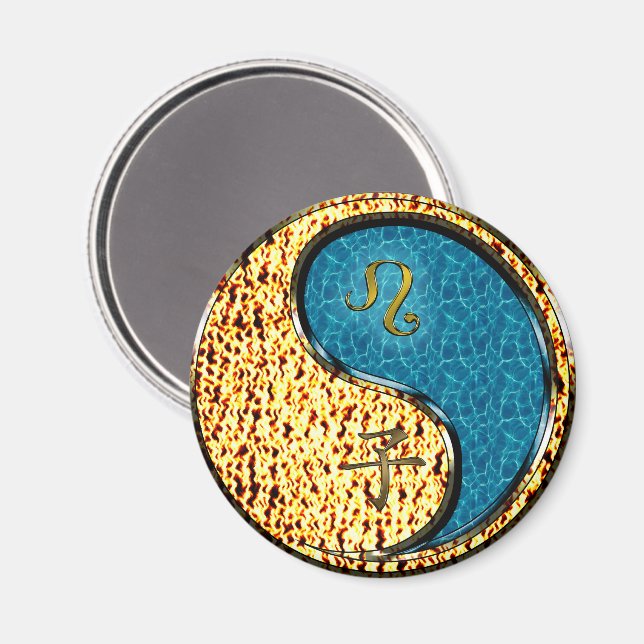 Íman Leão & Rato de Água (Front/Back)